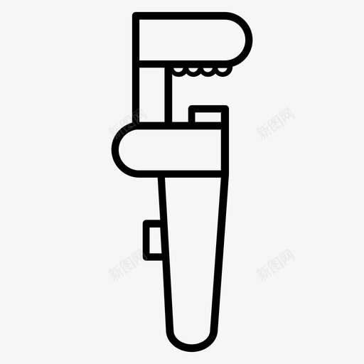 管钳装配工工具图标svg_新图网 https://ixintu.com 工具 扳手 管钳 装配工 钥匙