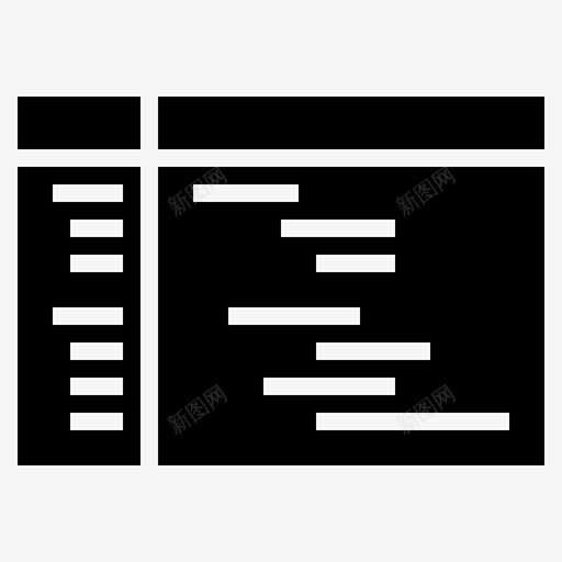 项目管理微软项目图标svg_新图网 https://ixintu.com 微软项目 项目管理