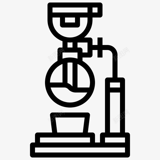 虹吸管咖啡咖啡机图标svg_新图网 https://ixintu.com 咖啡 咖啡厅 咖啡机 虹吸管 食品和餐厅