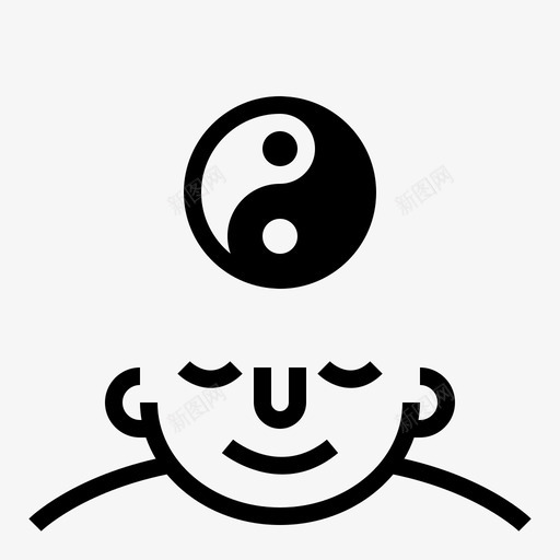 平静头脑思考图标svg_新图网 https://ixintu.com 你脑子里有什么 头脑 平静 思考 禅
