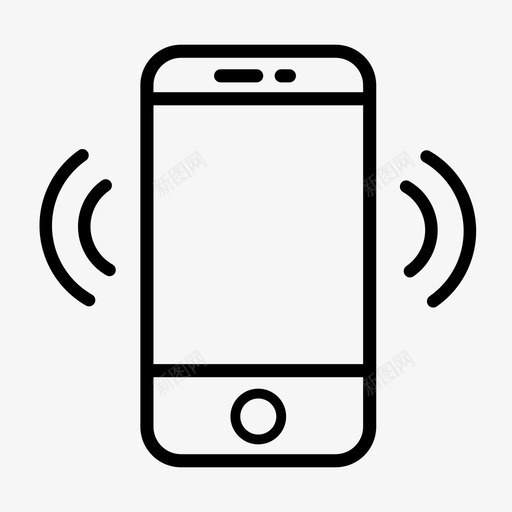 电话铃声来电智能手机图标svg_新图网 https://ixintu.com 手机 智能手机 来电 电话铃声