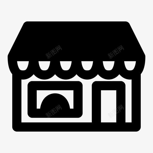 商店大楼咖啡厅图标svg_新图网 https://ixintu.com 咖啡厅 商店 大楼 餐厅