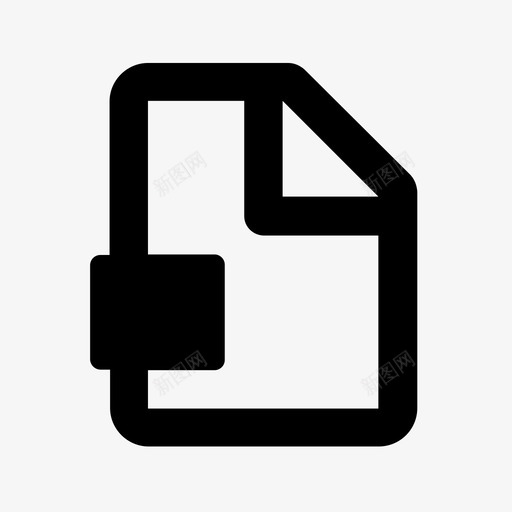 白纸文件图标svg_新图网 https://ixintu.com 文件 白纸