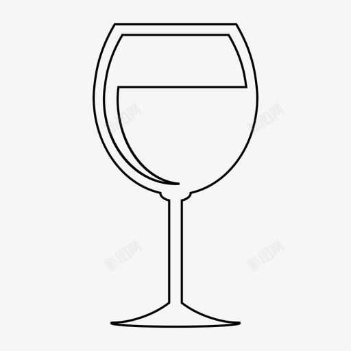 葡萄酒酒类饮料图标svg_新图网 https://ixintu.com 一杯葡萄酒 玻璃杯 葡萄酒 酒类 饮料