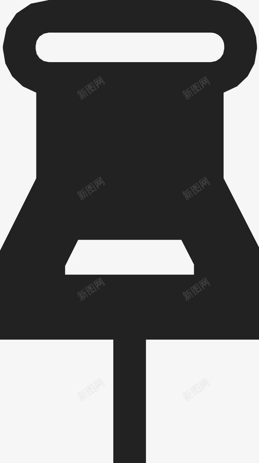 别针连接附件图标svg_新图网 https://ixintu.com 别针 图钉 教材 连接 附件