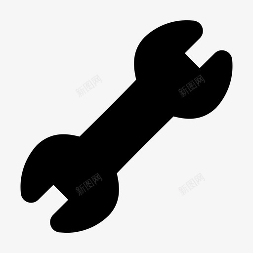 扳手结构设备图标svg_新图网 https://ixintu.com 修理 扳手 结构 设备