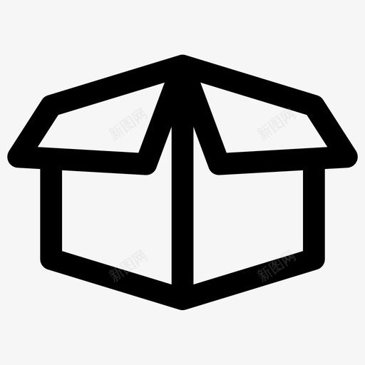 包装箱子货物图标svg_新图网 https://ixintu.com 交货 包装 包裹 物流4粗体 箱子 货物