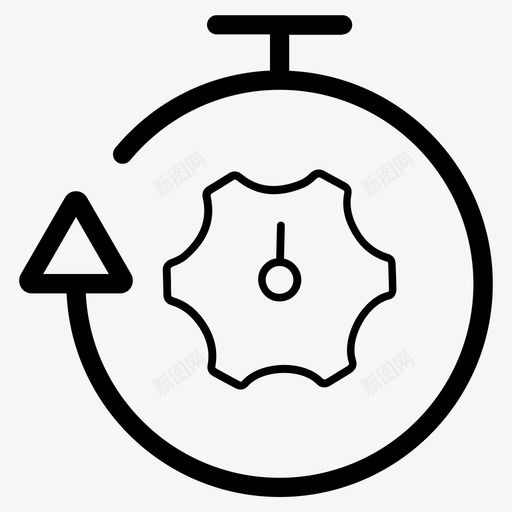 生产力效率绩效图标svg_新图网 https://ixintu.com 大纲业务图标集4 工作 效率 时间管理 生产力 绩效