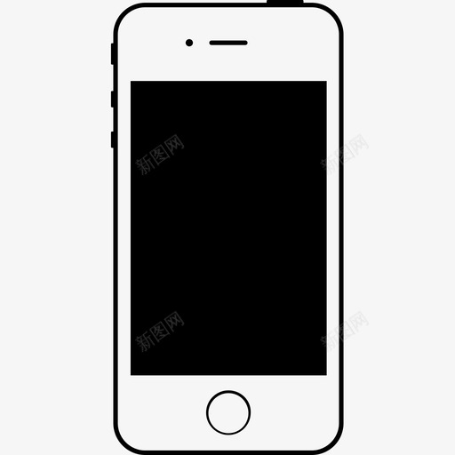 iphone4苹果手机图标svg_新图网 https://ixintu.com iphone4 手机 智能手机 苹果