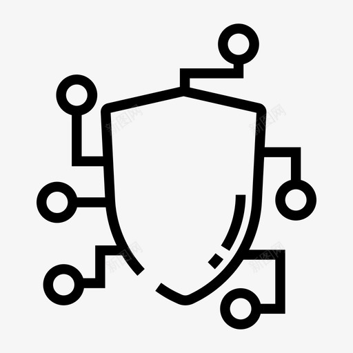 网络防护防火墙互联网图标svg_新图网 https://ixintu.com 互联网 安全 屏蔽 网络犯罪阴暗面互联网线路图标集 网络防护 防火墙