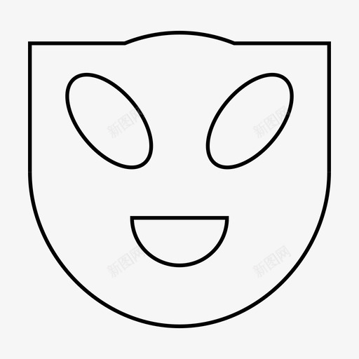 面具幽灵邪恶图标svg_新图网 https://ixintu.com 幽灵 怪异 诡异 邪恶 面具