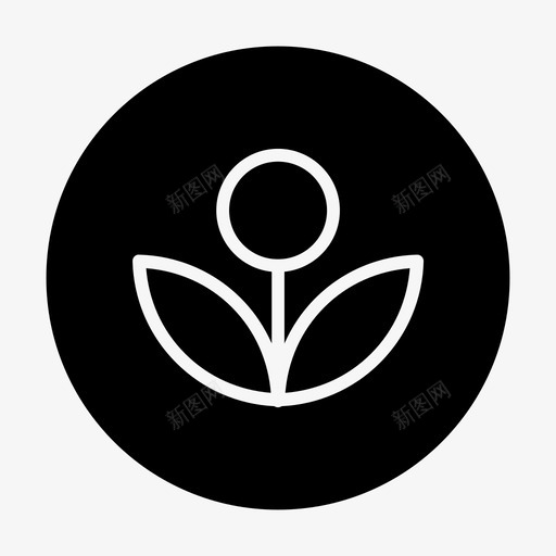 植被农场花图标svg_新图网 https://ixintu.com 农场 地 植被 生长 花