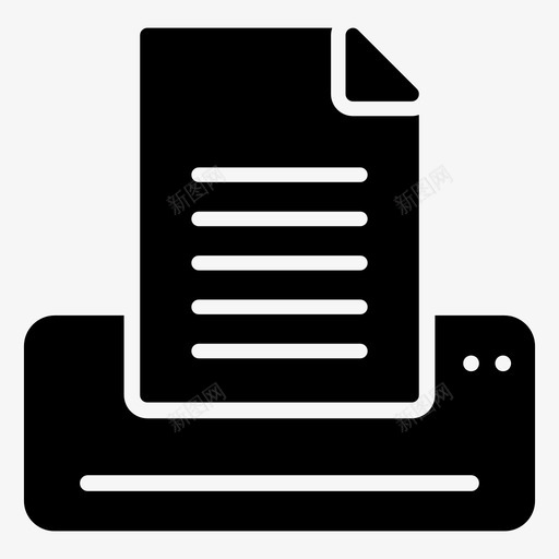 打印机副本文件图标svg_新图网 https://ixintu.com 副本 打印机 文件 网络 网络字形图标 页面