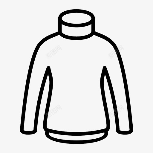 毛衣服装时装图标svg_新图网 https://ixintu.com 套头衫 时装 服装 毛衣 运动衫