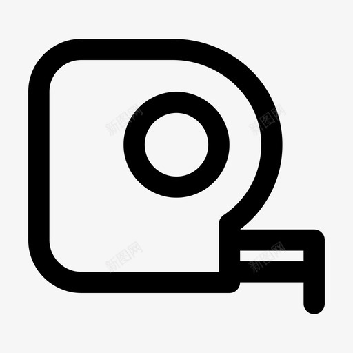 卷尺结构英寸图标svg_新图网 https://ixintu.com jumpicon结构粗体线 卷尺 工具 米 结构 英寸