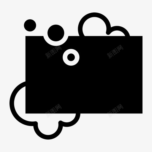 肥皂泡泡清洁图标svg_新图网 https://ixintu.com 卫生 泡泡 洗涤 清洁 肥皂 销售