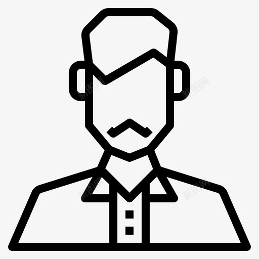 父亲化身男图标svg_新图网 https://ixintu.com 人 化身 父亲 用户 男