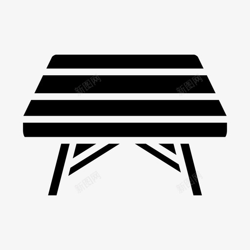 木桌餐桌家具图标svg_新图网 https://ixintu.com 家具 木桌 餐桌