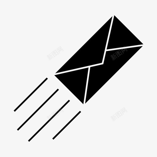 发送发件箱纸张图标svg_新图网 https://ixintu.com 发件箱 发送 已发送 纸张 邮件字形
