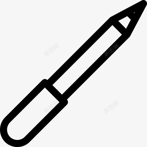 眼线笔美容院直线型图标svg_新图网 https://ixintu.com 直线型 眼线笔 美容院