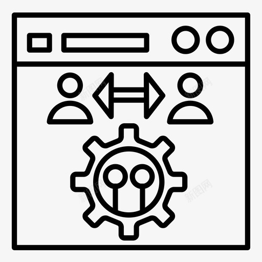 任务关系人力资源管理工作组图标svg_新图网 https://ixintu.com 人力资源管理 任务关系 工作组 项目管理行图标