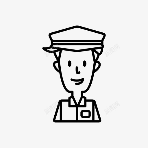 警察风格阿凡达男孩图标svg_新图网 https://ixintu.com 热情 男孩 职业 警察风格 阿凡达 阿凡达工作