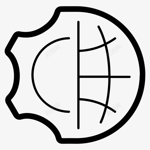 全球技术开发工程图标svg_新图网 https://ixintu.com 业务图标集5 全球技术 工程 开发 网络
