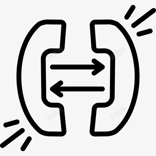 呼叫转移转发图标svg_新图网 https://ixintu.com 呼叫 转发 转移