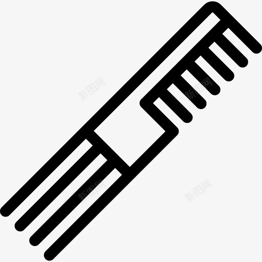 女用梳子美容院直发图标svg_新图网 https://ixintu.com 女用梳子 直发 美容院