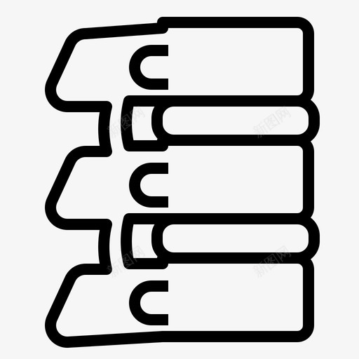 脊椎背部脊椎按摩图标svg_新图网 https://ixintu.com 医疗和健康 背部 脊椎 脊椎按摩 腰椎