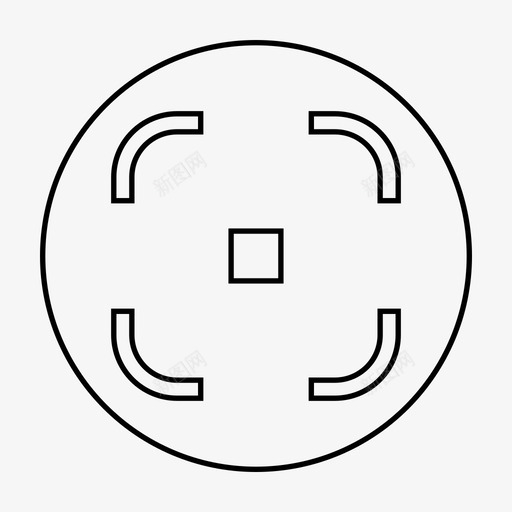 靶子靶心抓捕图标svg_新图网 https://ixintu.com 十字准星 圆形 对焦 射击 抓捕 标靶 集中 靶子 靶心
