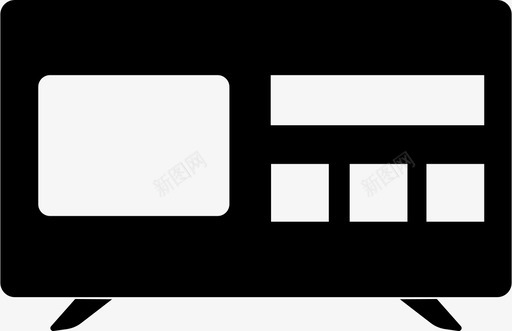 智能电视应用程序设备图标svg_新图网 https://ixintu.com 图像 应用程序 智能电视 视频 设备 设备和技术