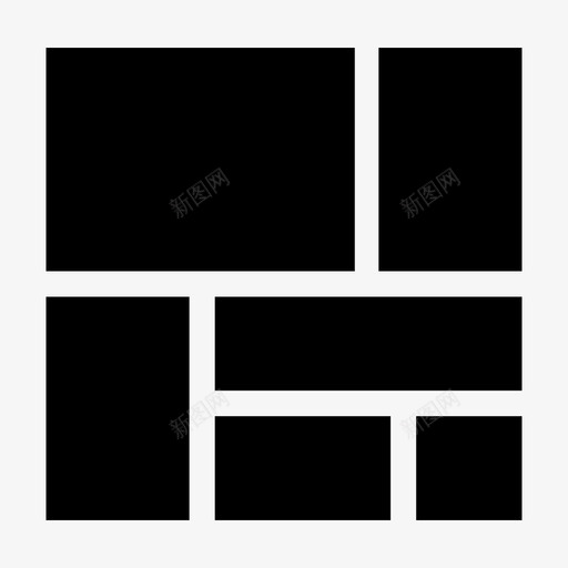 布局应用程序仪表板图标svg_新图网 https://ixintu.com ux 仪表板 布局 应用程序 方形