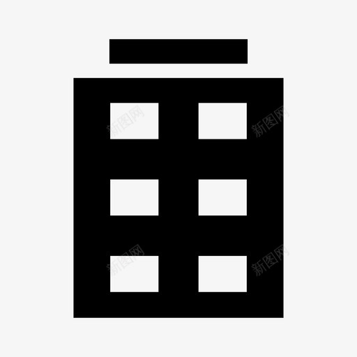 建筑物公寓地方图标svg_新图网 https://ixintu.com 公寓 地方 塔楼 市区 建筑物