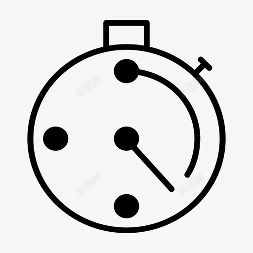秒表计时器测量图标svg_新图网 https://ixintu.com 测量 秒表 计时器 速度