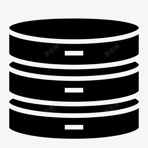 数据库加密货币数字图标svg_新图网 https://ixintu.com 互联网 加密货币 数字 数据库