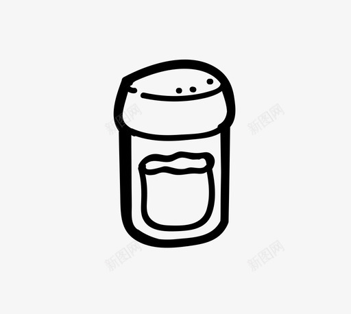 盐瓶添加剂增强剂图标svg_新图网 https://ixintu.com 厨房 增强剂 添加剂 盐瓶 香料