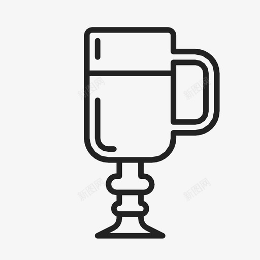 高脚杯啤酒圣诞节图标svg_新图网 https://ixintu.com 啤酒 圣诞节 饮料 高脚杯