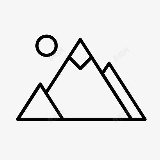 山脉珠穆朗玛峰假日图标svg_新图网 https://ixintu.com 假日 山峰 山脉 旅行 珠穆朗玛峰 自然