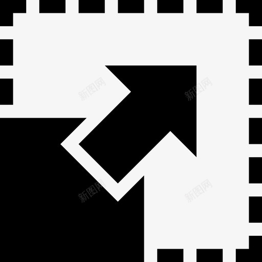 全屏最大化调整大小图标svg_新图网 https://ixintu.com 全屏 小黑 最大化 调整大小