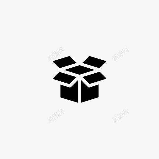 开箱纸板箱升降箱图标svg_新图网 https://ixintu.com 包装 升降箱 开箱 移动 纸板箱