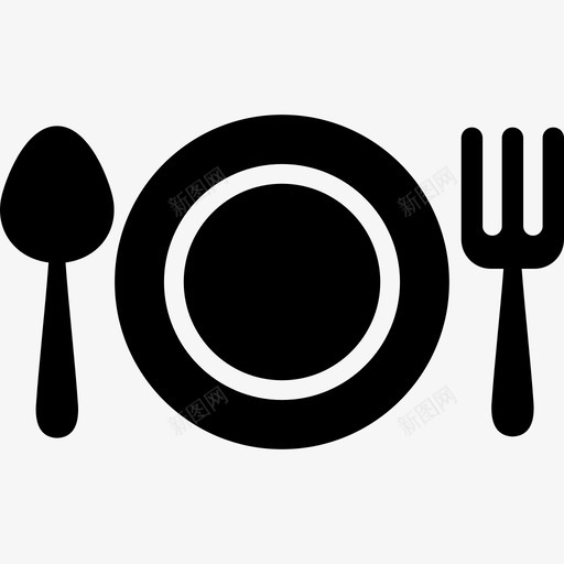 餐具匙和叉子家用图标svg_新图网 https://ixintu.com 家用 餐具匙和叉子