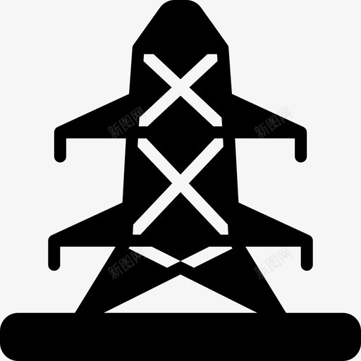 塔生态电力图标svg_新图网 https://ixintu.com 塔 生态 电力 能源 能源固体