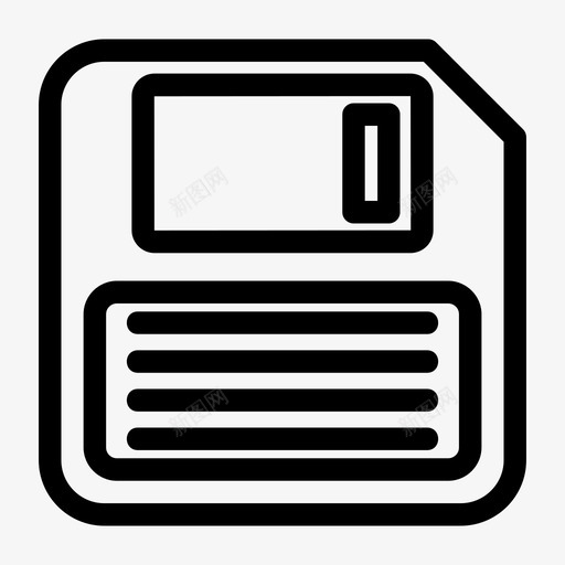 软盘备份磁盘驱动器图标svg_新图网 https://ixintu.com 保存 备份 磁盘驱动器 软盘