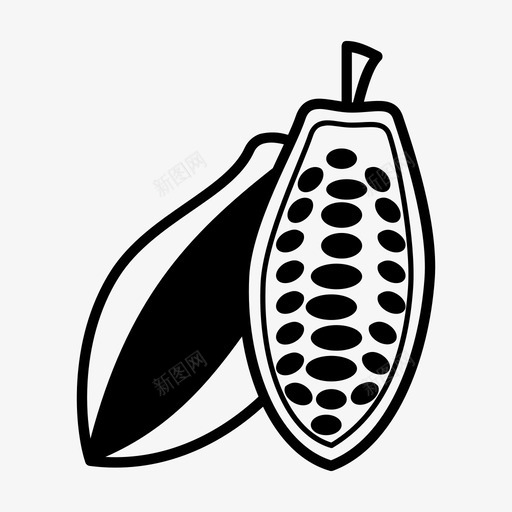 可可豆甜点水果图标svg_新图网 https://ixintu.com 可可豆 水果 甜品 甜点 锅