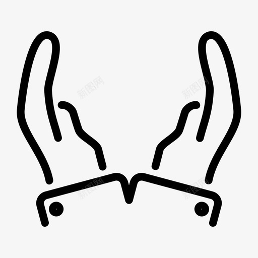 双手护理护理手指图标svg_新图网 https://ixintu.com 双手护理 手指 护理