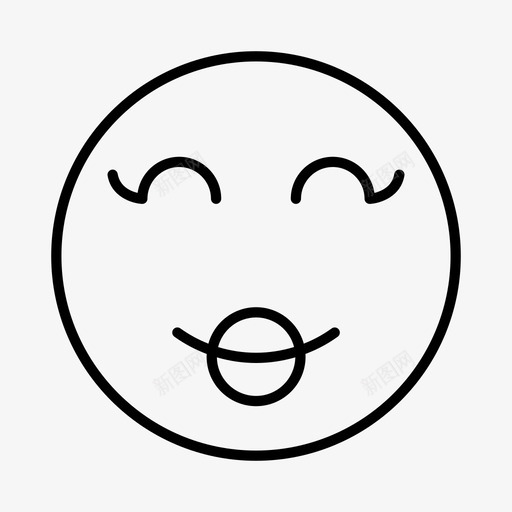 女性表情表情面部图标svg_新图网 https://ixintu.com 女性表情 开心 积极 表情 面部