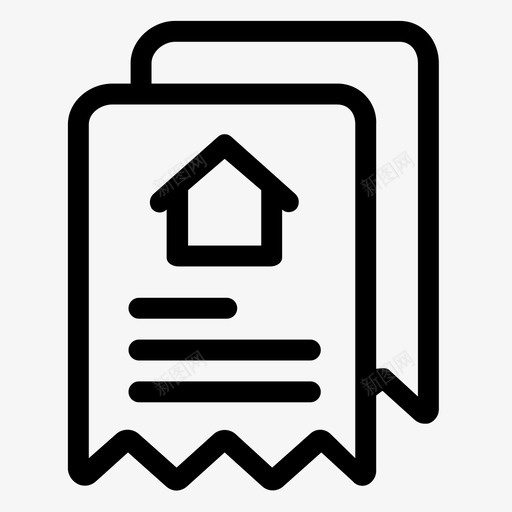 账单房租抵押图标svg_新图网 https://ixintu.com 房租 抵押 账单