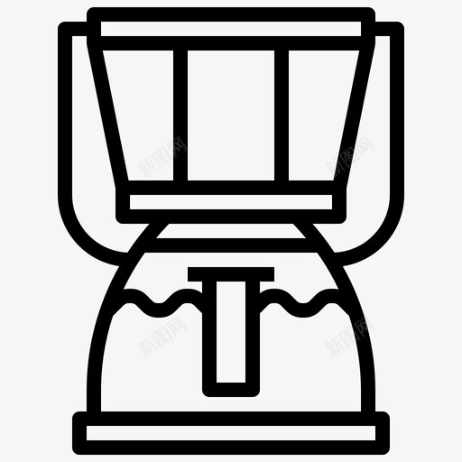 咖啡机咖啡店餐厅图标svg_新图网 https://ixintu.com 厨房用具 咖啡店 咖啡机 餐厅