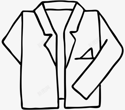 夹克衣服优雅图标svg_新图网 https://ixintu.com 优雅 夹克 衣服